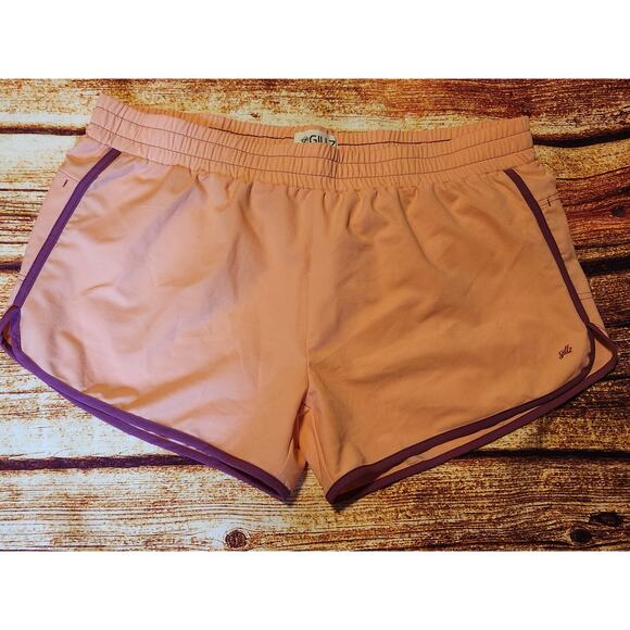 Gillz Women's Dolphin Fishing Peach Shorts Athletic Size‎ 2XL - Picture 1 of 8